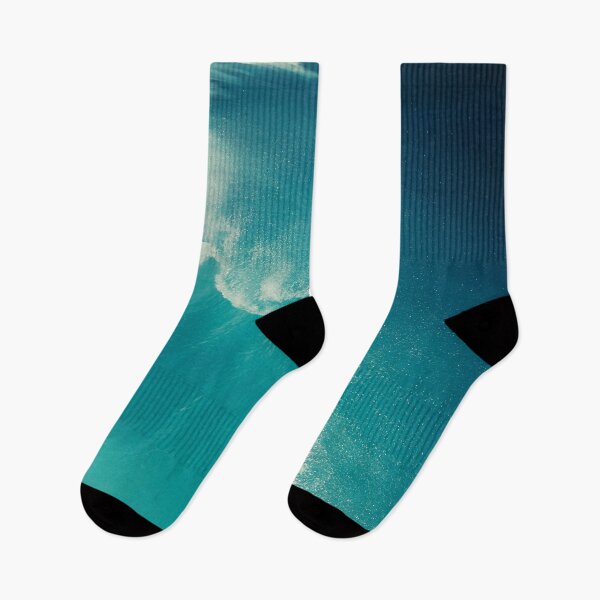Item preview, light and dark breaking blue ocean waves designed and sold by The Red Shop.