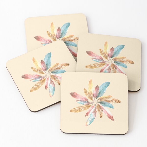 Item preview, Watercolor Feather Pinwheel designed and sold by LEPgoods.