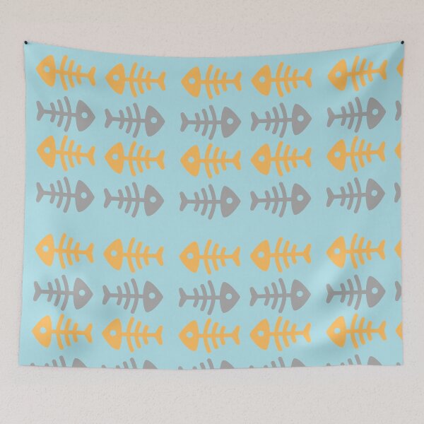 Item preview, #75- Fish skeletons - Simple and original design - Kook Art designed and sold by KookArt.