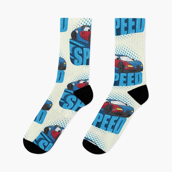 Item preview, Speed 3d text art - blue cartoon car illustration designed and sold by feel-free-store.