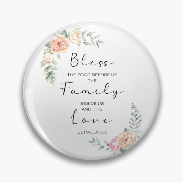 Item preview, Kitchen Prayer Watercolor Floral - Bless the Food before Us designed and sold by Home Decor Print Studio.