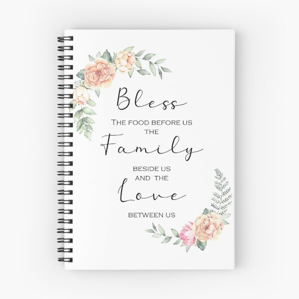Item preview, Kitchen Prayer Watercolor Floral - Bless the Food before Us designed and sold by Home Decor Print Studio.