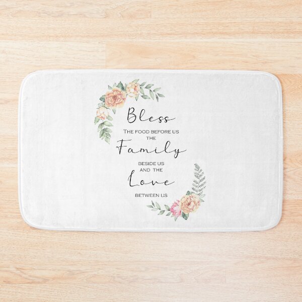 Item preview, Kitchen Prayer Watercolor Floral - Bless the Food before Us designed and sold by Home Decor Print Studio.