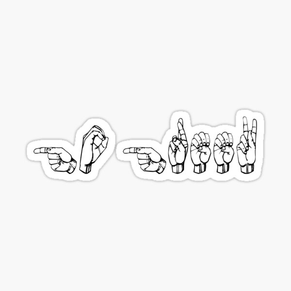 Go Greek Asl Sticker For Sale By Csachs Redbubble