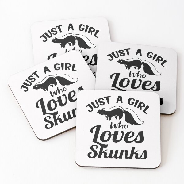 Item preview, Just a girl who likes skunks designed and sold by ElBeDesigns.