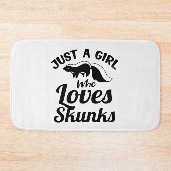 Item preview, Just a girl who likes skunks designed and sold by ElBeDesigns.