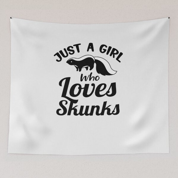 Item preview, Just a girl who likes skunks designed and sold by ElBeDesigns.