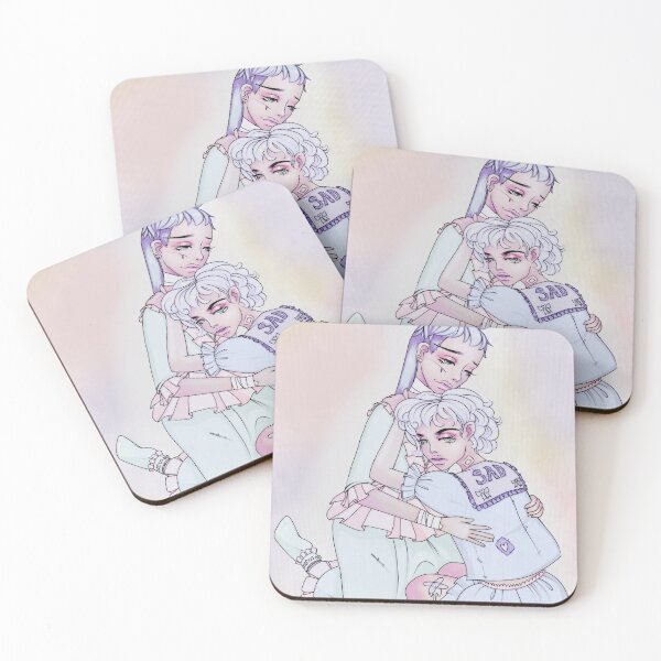 Item preview, Sad Sisters with background designed and sold by UniCatCreations.