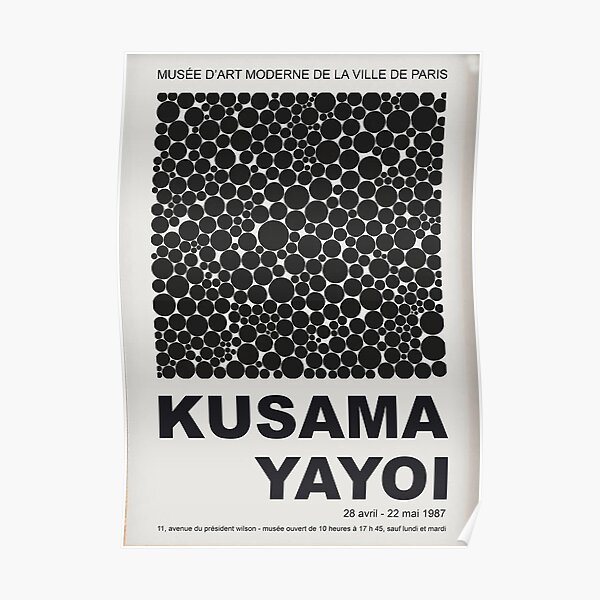 Art Black Ball Yayoi Poster