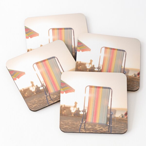 Item preview, Sun lounger, the beach at sunset, sweet sunshine designed and sold by ninasclicks.