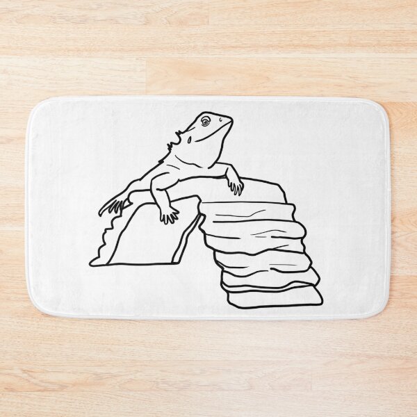 Item preview, Bearded Dragon on Bridge designed and sold by PrileyRileyArt.