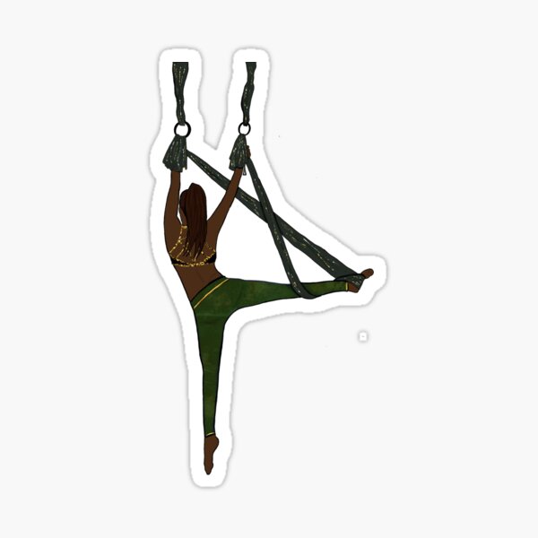 Green Aerialist Sticker