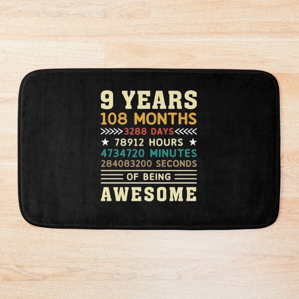 Item preview, 9 Years 108 Months 3288 Days Birthday Gift designed and sold by 1681830934131.
