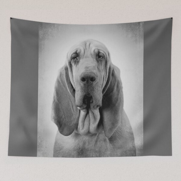 Item preview, Bloodhound dog - BW Vintage - D54 designed and sold by DecoVintage.