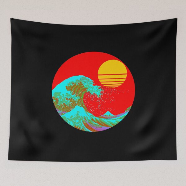 Item preview, Wava Off Kanagawa Red Sunset designed and sold by Sabbaht.