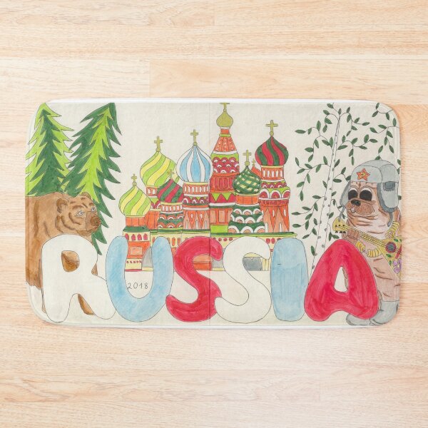 Item preview, "Russia Adventures Mops" designed and sold by 100LivesofDogs.
