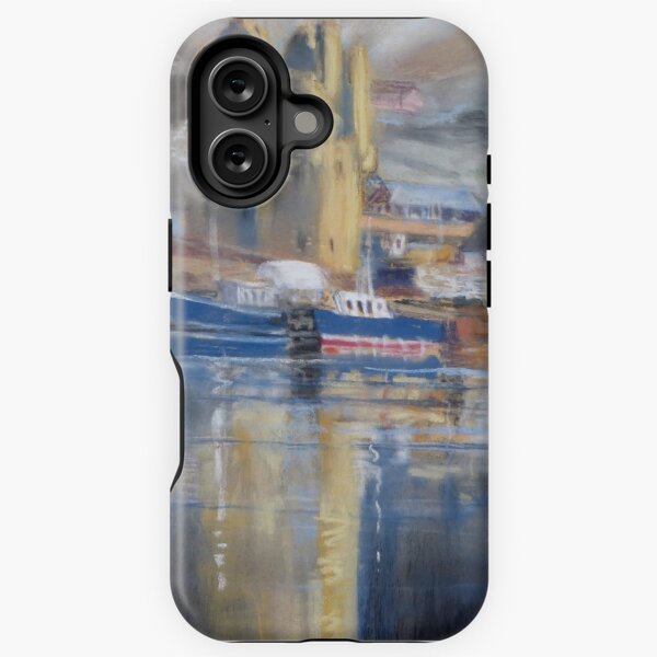 Reflections, Scalloway harbour iPhone Tough Case