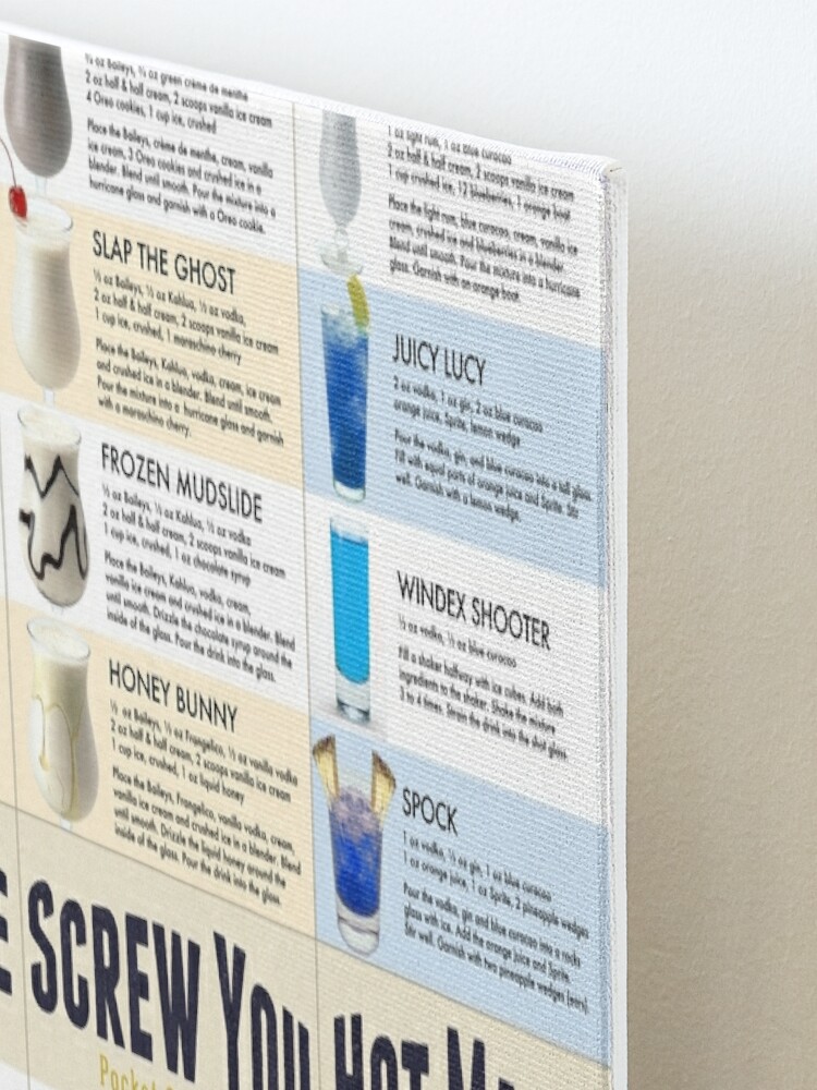 Pocket Cocktails Poster Board - 48 Top Cocktail Recipes Mounted Print for  Sale by PocketCocktails