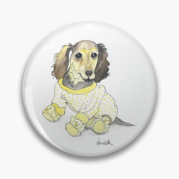 Item preview, Dachshund in Jammies designed and sold by Elise Biette.