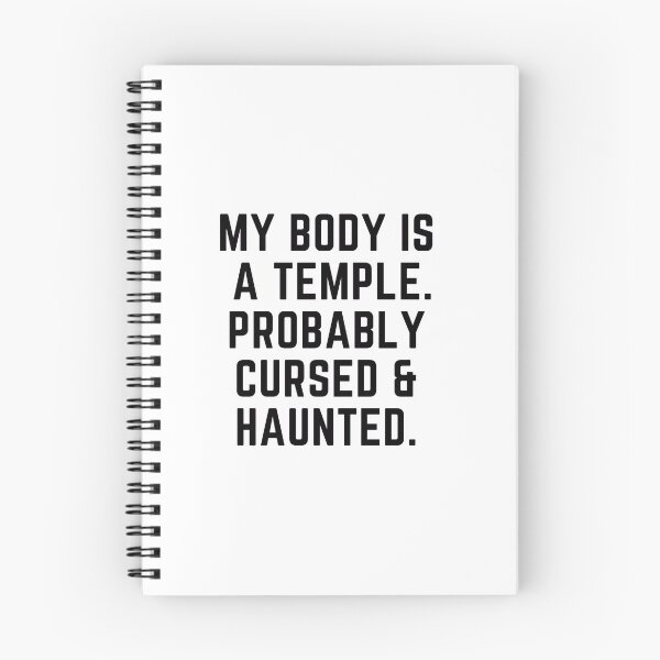 Item preview, MY body is a temple probably haunted sarcastic quote  t shirt [P-Q 3BV2][549]  designed and sold by HIPNOTIZAR  CRAFTS.