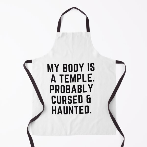 Item preview, MY body is a temple probably haunted sarcastic quote  t shirt [P-Q 3BV2][549]  designed and sold by HIPNOTIZAR  CRAFTS.