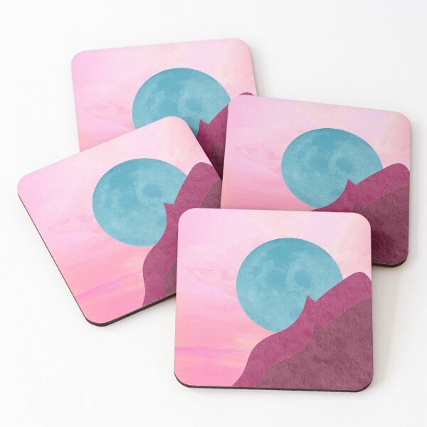 Item preview, Moon behind mountains digital art  designed and sold by Gabrielle Freitas.