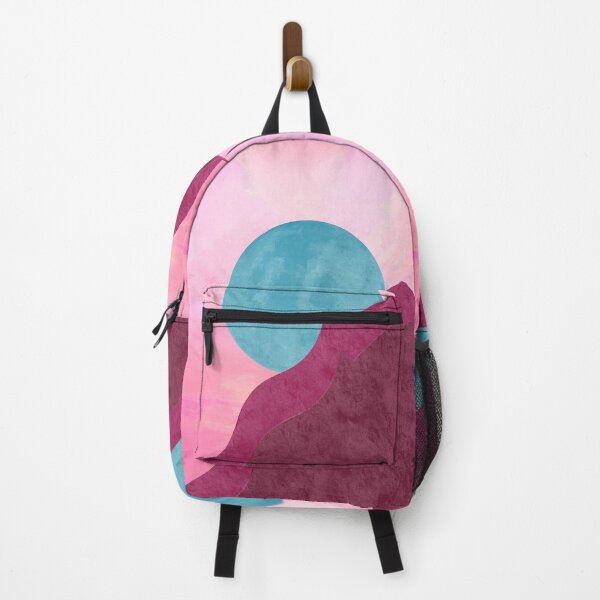 Item preview, Moon behind mountains digital art designed and sold by Gabrielle Freitas.