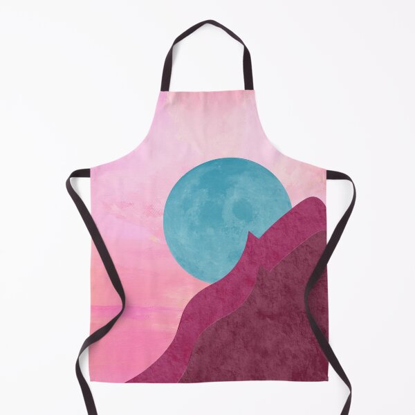 Item preview, Moon behind mountains digital art designed and sold by Gabrielle Freitas.