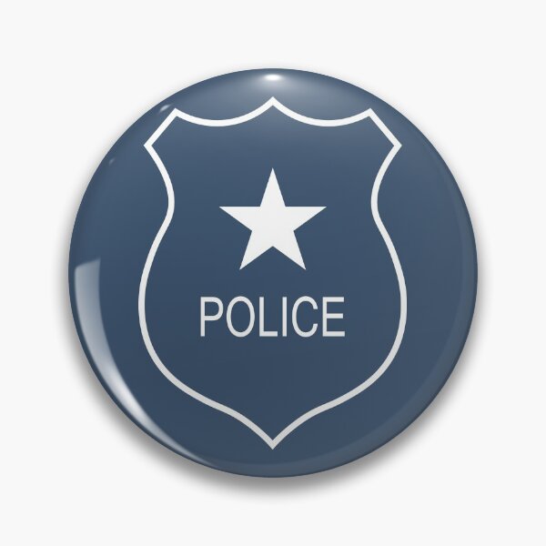 Item preview, Police badge big star and above the police label designed and sold by flexycreatives.