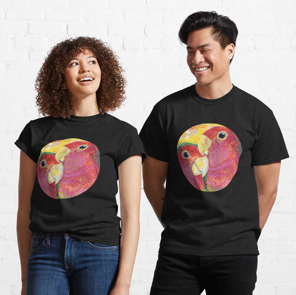 Peach-faced Lovebird Painting - 2012 Classic T-Shirt