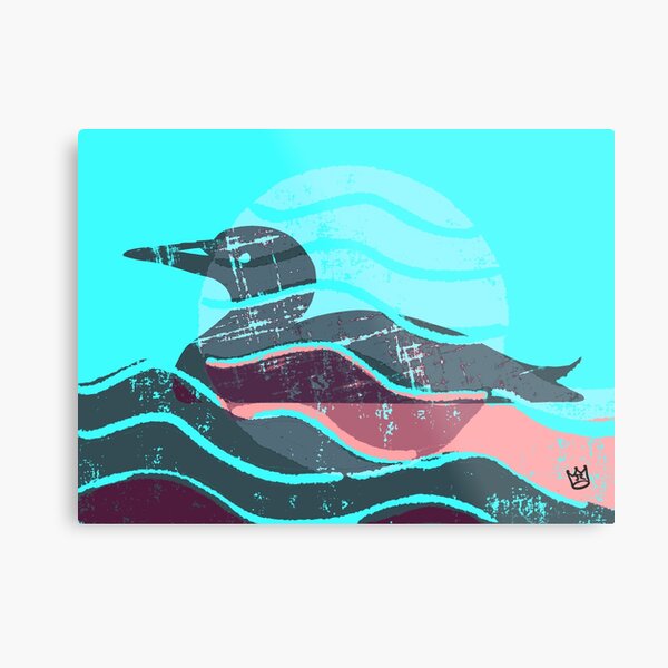 Hello summer unicorn charm Metal Print
