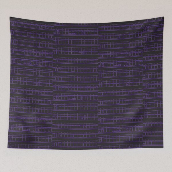 Item preview, Purple Architectural Abstraction  designed and sold by Elinacon.