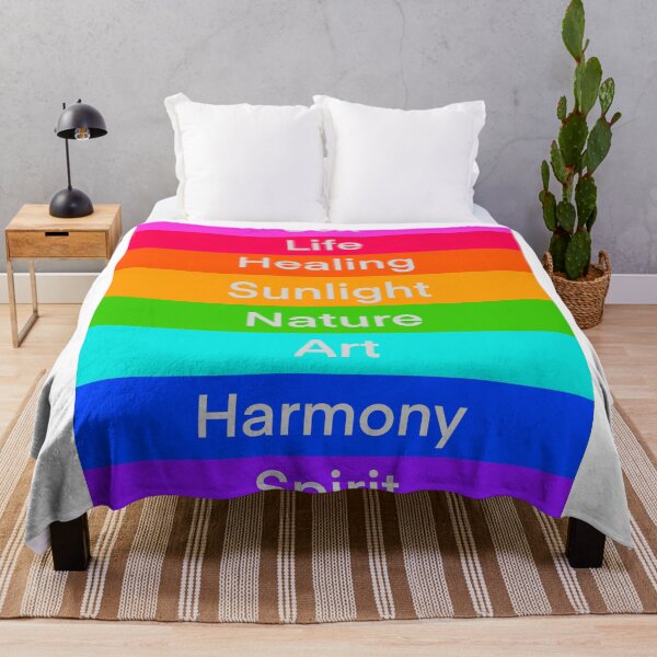 Item preview, Original Pride Flag with Color Meaning Text designed and sold by fancysarah.