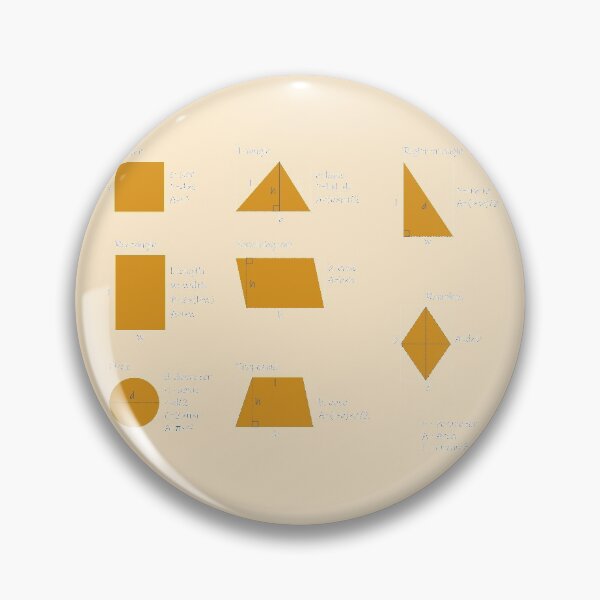 Item preview, the area and the perimeter formula-cream yellow background-pack of stickers designed and sold by CSouissi.