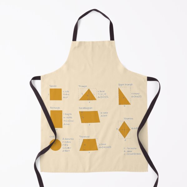 Item preview, the area and the perimeter formula-cream yellow background-pack of stickers designed and sold by CSouissi.