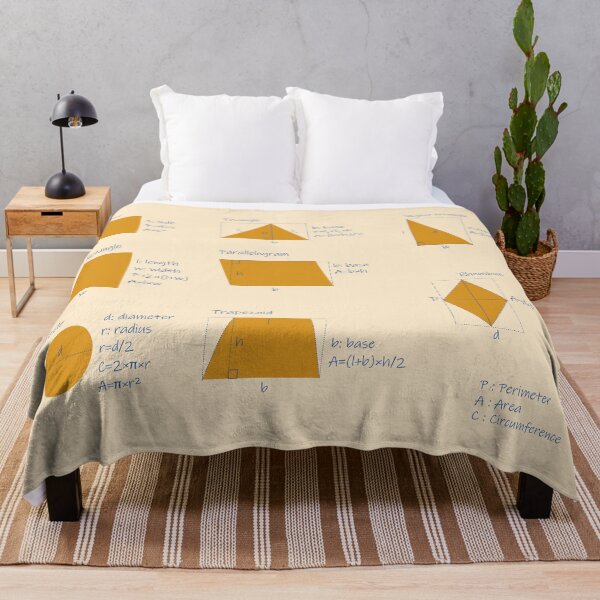 Item preview, the area and the perimeter formula-cream yellow background-pack of stickers designed and sold by CSouissi.