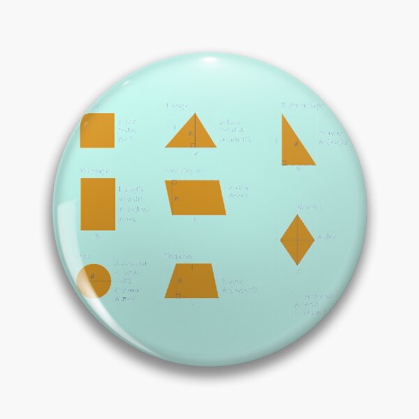 Item preview,  the area and the perimeter formula-turquoise background-pack of stickers designed and sold by CSouissi.