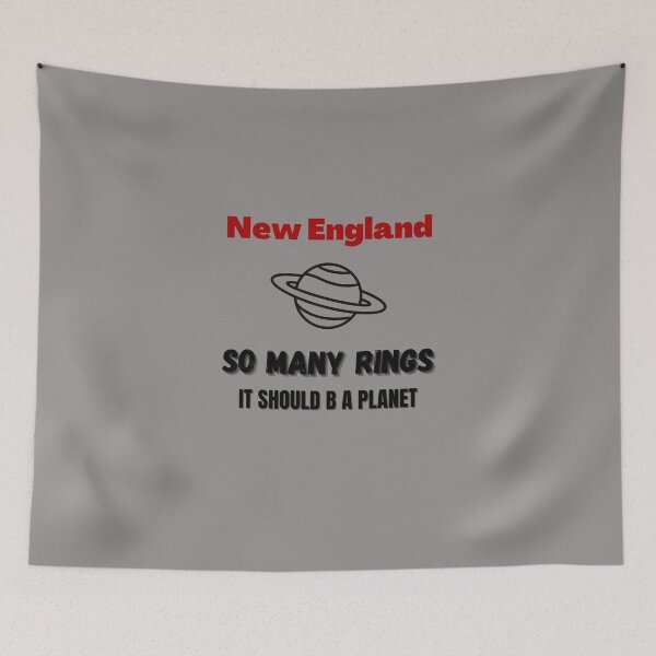 Item preview, NEW ENGLAND SO MANY RINGS IT SHOULD B A PLANET designed and sold by Yasdey Rojas.