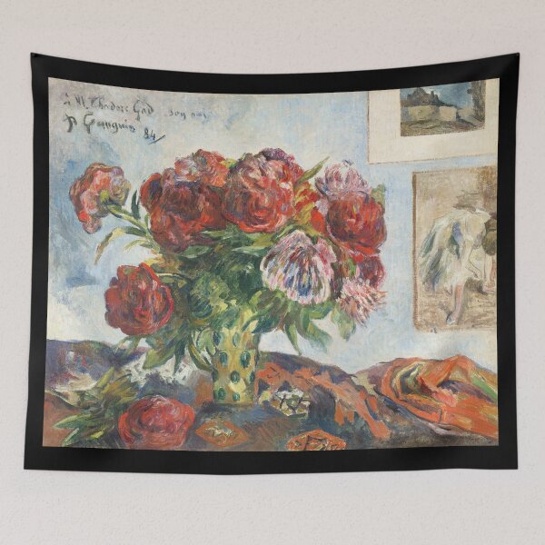Artikelvorschau, Stillleben mit Pfingstrosen von Paul Gauguin entworfen und verkauft von SFTStudio.