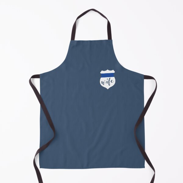 Item preview, Police wife badge thick blue line designed and sold by flexycreatives.