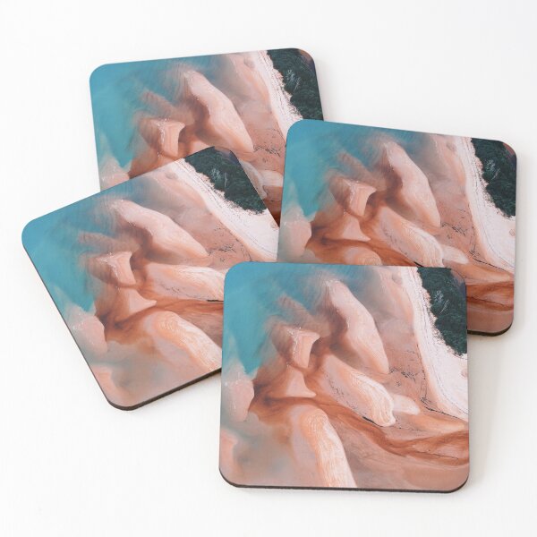 Item preview, beautiful light blue ocean waves with beach rocks designed and sold by The Red Shop.