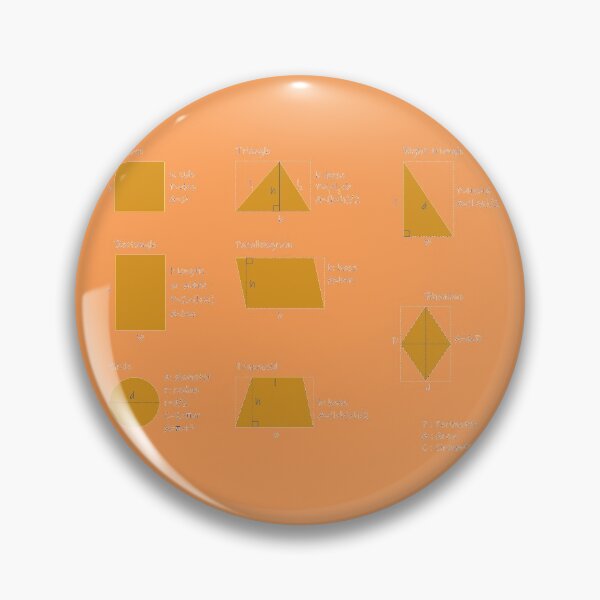 Item preview, the area and the perimeter formula-orange background-pack of stickers designed and sold by CSouissi.