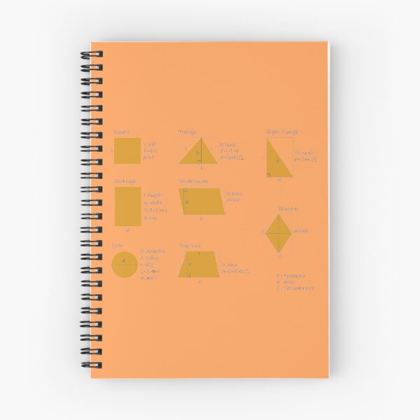 Item preview, the area and the perimeter formula-orange background-pack of stickers designed and sold by CSouissi.