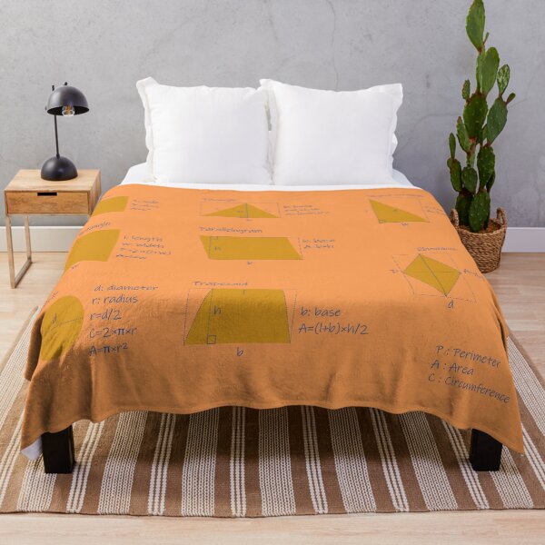 Item preview, the area and the perimeter formula-orange background-pack of stickers designed and sold by CSouissi.