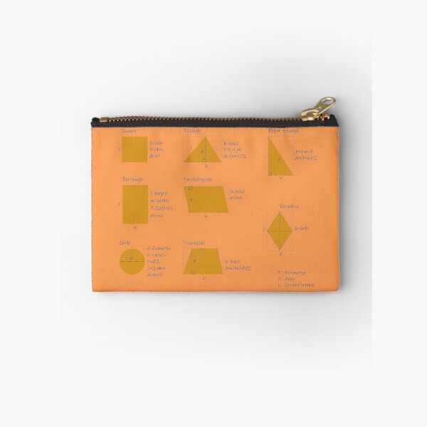 Item preview, the area and the perimeter formula-orange background-pack of stickers designed and sold by CSouissi.
