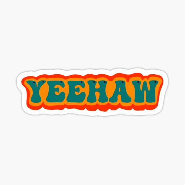 Retro Yeehaw Sticker
