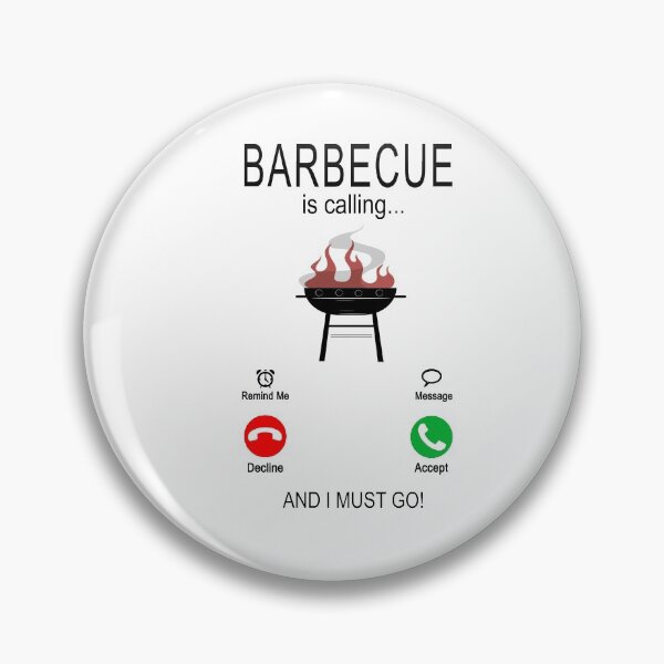 Item preview, Barbecue is calling - BBQ summer grilling grilling time - black designed and sold by dJ-Design.