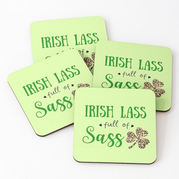 Item preview, Irish Lass full of Sass, St. Patrick's Day designed and sold by backyrdfrontier.
