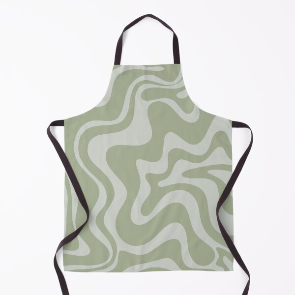 Item preview, Liquid Swirl Contemporary Abstract Pattern in Sage Green and Light Silver Sage Grey designed and sold by kierkegaard.