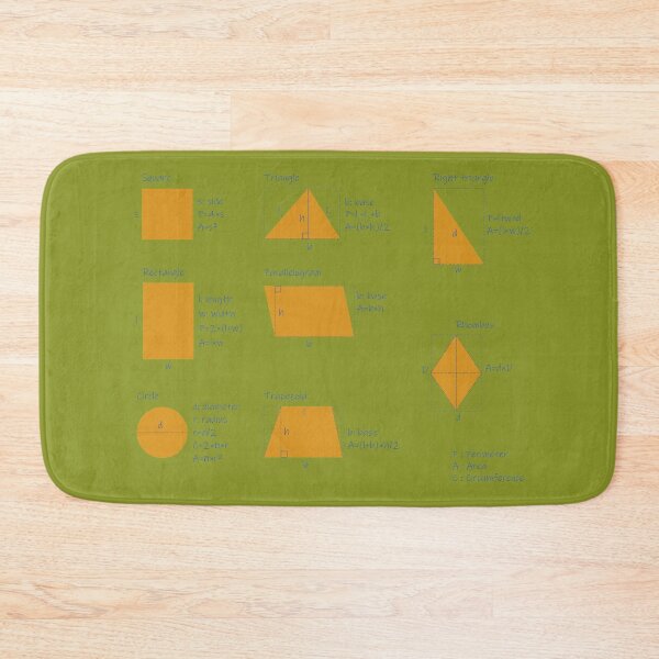 Item preview, the area and the perimeter formula-green background-pack of stickers designed and sold by CSouissi.